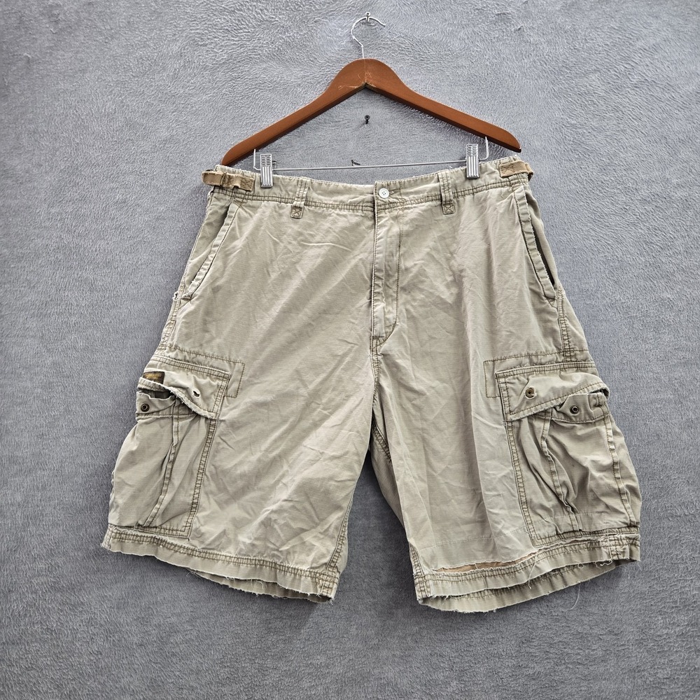 VINTAGE American Eagle Outfitters Men Shorts 36 Cargo Military Baggy 90s READ